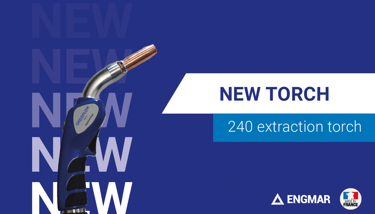 Découvrez notre nouvelle torche aspirante MIG/MAG 240 !