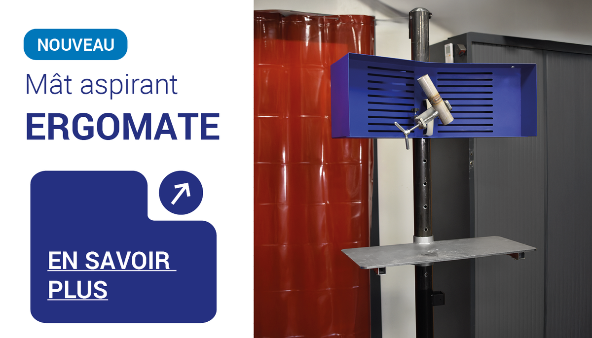 Mât aspirant ERGOMATE : la solution innovante pour les centres de formation en soudage