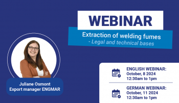 Join us to our webinar on welding fumes extraction!